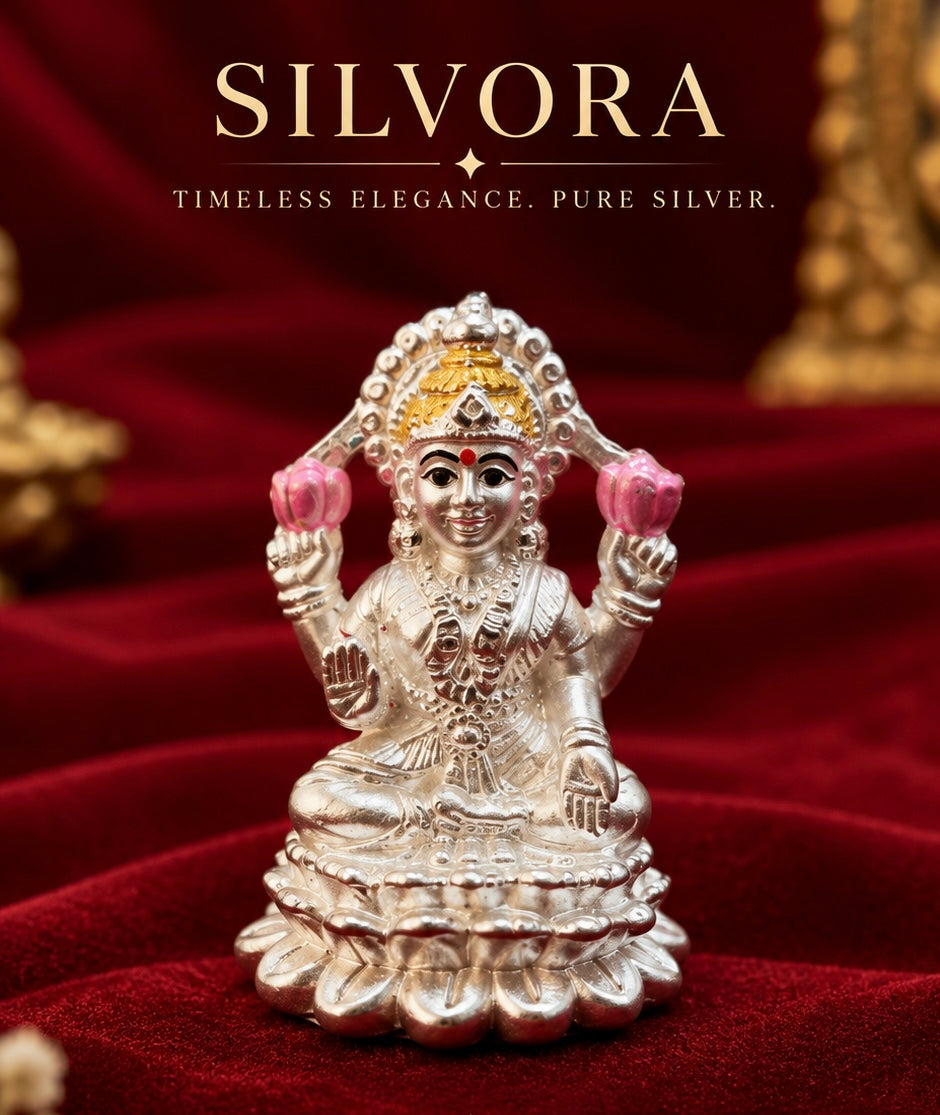 Pure Silver Lakshmi Idol