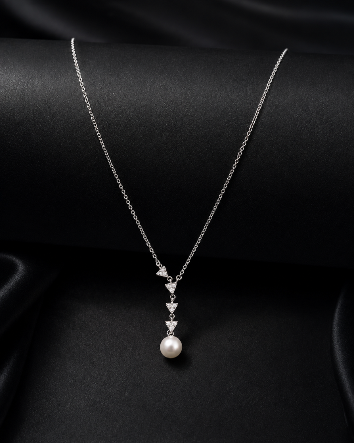 Pearl Elegance Sterling Silver Necklace