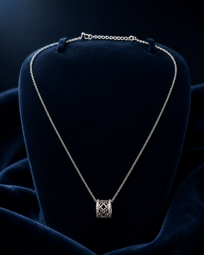 Radiant Pendant Sterling Silver Necklace
