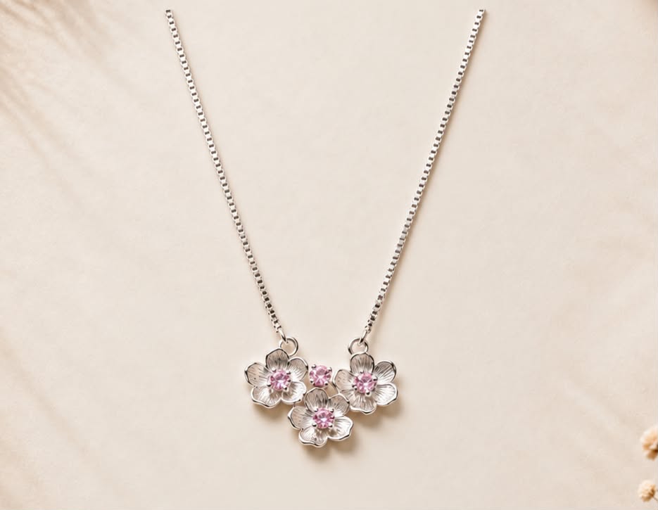 Blush Bloom necklace