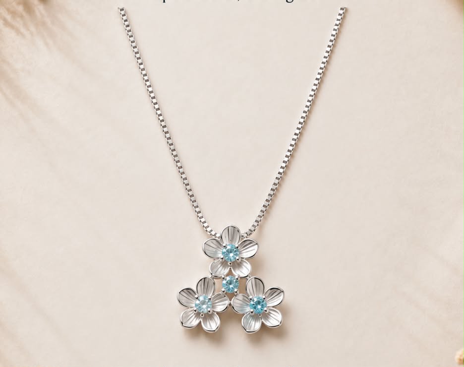 Blush Blue necklace