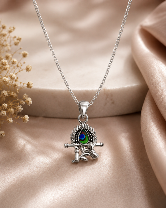 Divine Devotion Sterling Silver Pendant with Chain