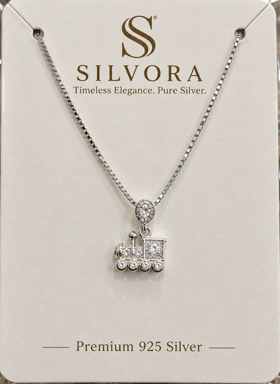 Train Charm Necklace