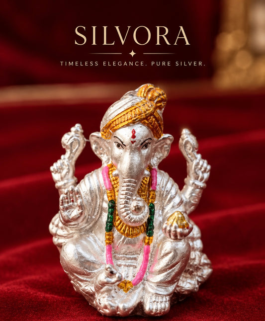 Pure Silver Ganesha Idol