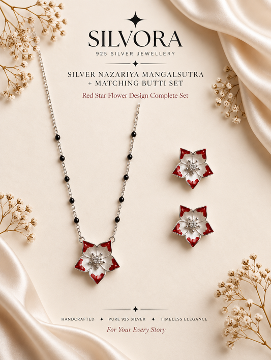 Silvora Red Star Flower Nazariya