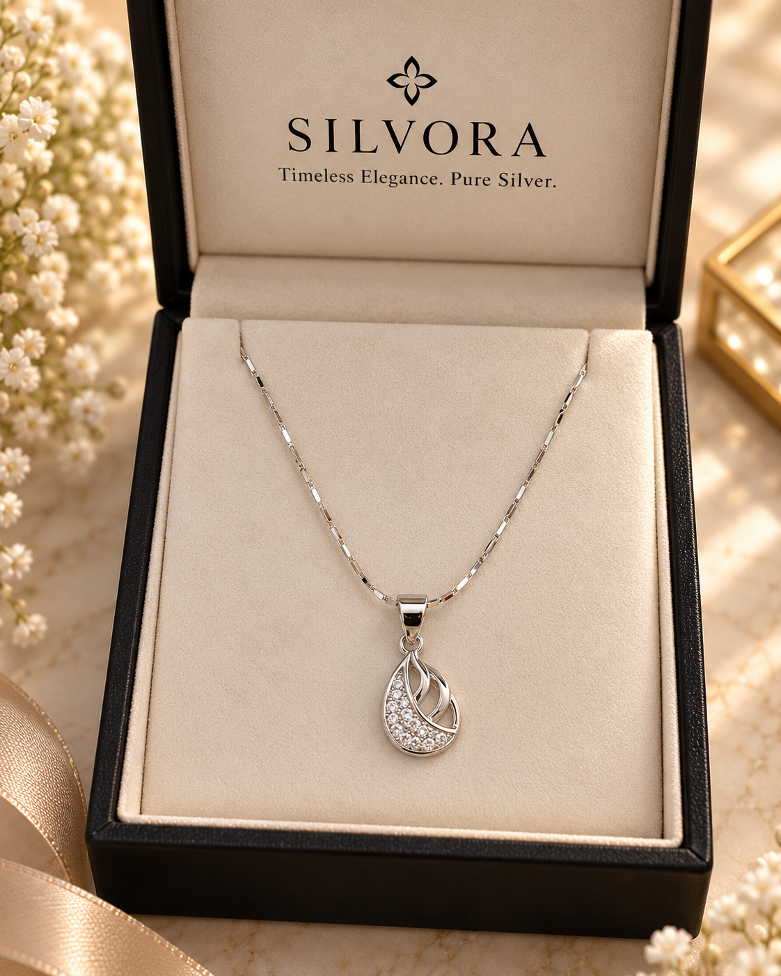 Graceful Teardrop pendent necklace