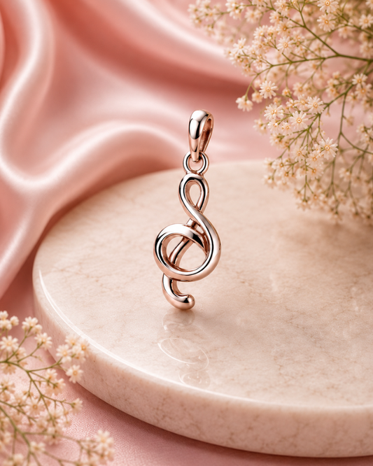 Melody Note Sterling Silver Pendant