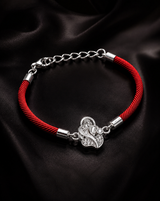 Peacock Sterling Silver Rakhi