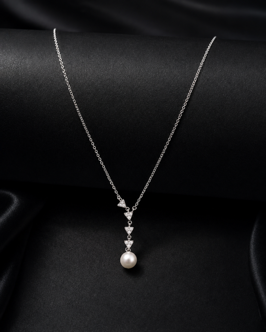 Pearl Elegance Sterling Silver Necklace