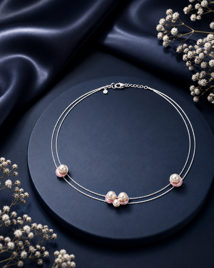 Pearl Radiance Sterling Silver Necklace