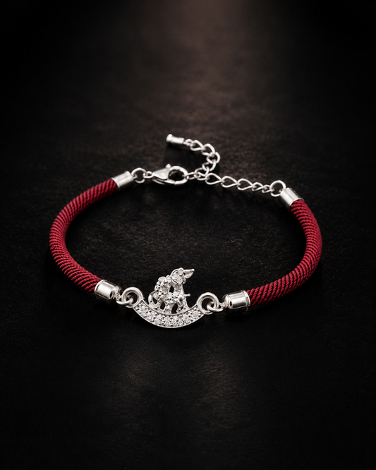 Rakhi Sterling Silver Raksha Bandhan Bracelet