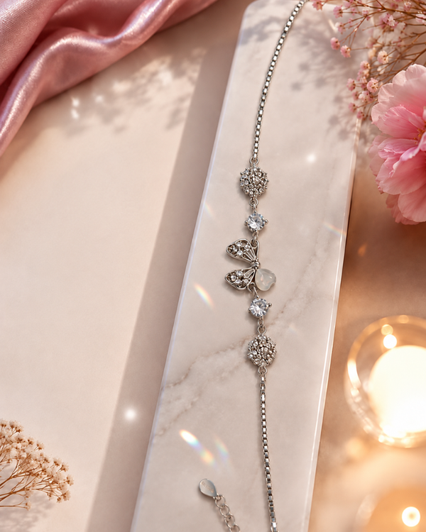 Butterfly Sterling Silver Bracelet